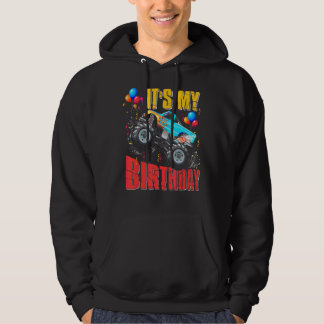 Its My Birthday Boys Monster Truck Car Matching F Hoodie