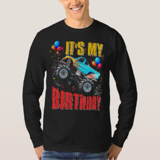 Its My Birthday  Boys Monster Truck Car Matching F T-Shirt