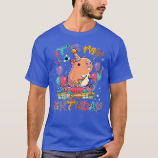 Its My Birthday Capybara Lovers Birthday Party Boy T-Shirt