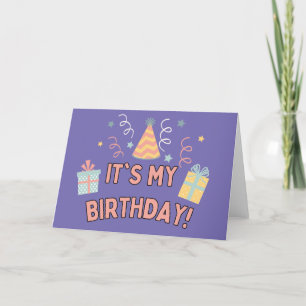 It's my Birthday celebration party hat present Thank You Card
