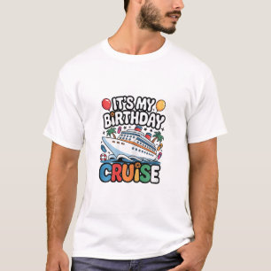 It's My Birthday Cruise Cute Pink Sea Trip Women G T-Shirt