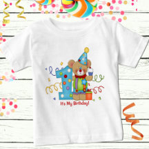 It's My Birthday Cute Bear Age 1