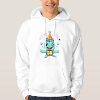 It's My Birthday Cute Sea Turtle Ocean Birthday Pa Hoodie
