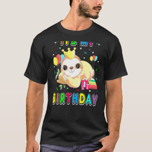 Its My Birthday Cute Sloth Birthday Party Costumes T-Shirt