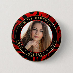 It's My Birthday - Diy Photo 6 Cm Round Badge