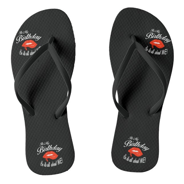 It's My Birthday Flip Flops (Footbed)