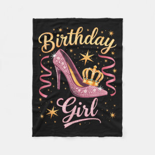Its My Birthday - Funny Crown For Women, Girls, Fleece Blanket
