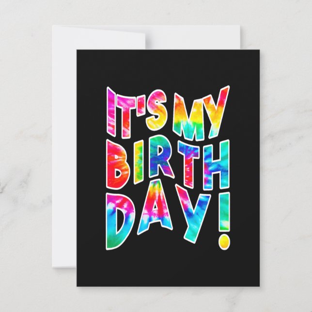 It's My Birthday Gift Thank You Card (Front)