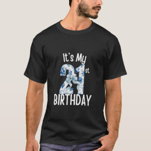 It's My Birthday Girl Coquette Girly Blue Coquette T-Shirt
