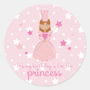 It's My Birthday & I'm the Princess Classic Round Sticker
