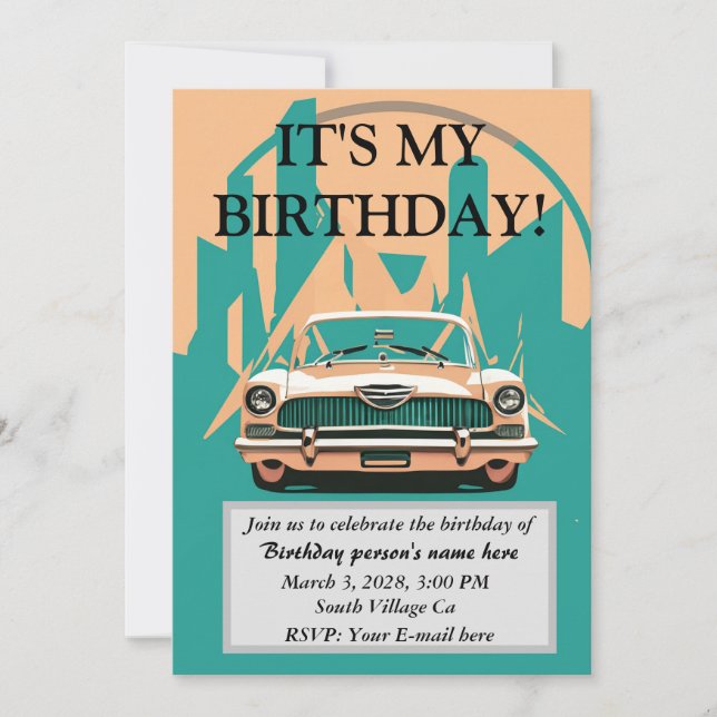 It's My Birthday! Invitation (Front)