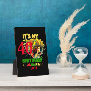 It's my Birthday Jamaica Girl Party Vacation Squad Plaque