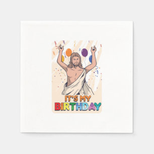 Its My Birthday Jesus Christ Christmas Xmas Gift Napkin