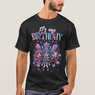 Its My Birthday Kpop Girls Cute K-Pop Bday Party T-Shirt