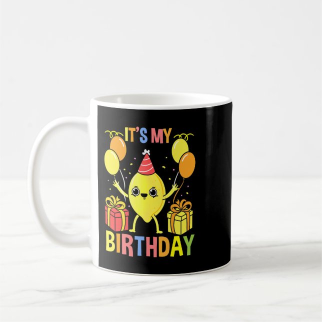 Its My Birthday Lemon Coffee Mug (Left)