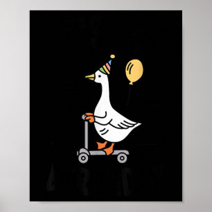 Its My Birthday Matching Funny Goose Family Women  Poster