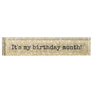 It's my birthday month nameplate