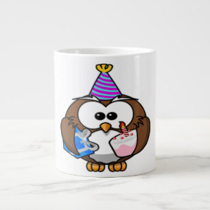 "IT'S MY BIRTHDAY" OWL LARGE COFFEE MUG