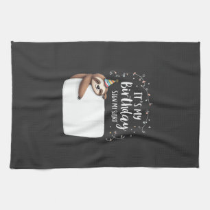 It's My Birthday Sign My Shirt Novelty Party anima Tea Towel