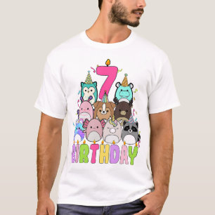 ItS My Birthday Squish Squad Mallow Girls Kids Cut T-Shirt