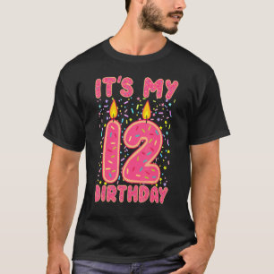 It's My Birthday Sweet Doughnut 12 Years Old T-Shirt
