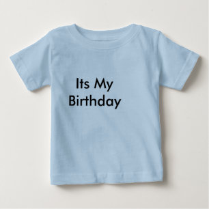 Its My Birthday t-Shirt with front and back Text