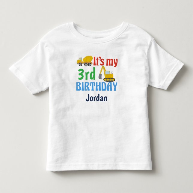 It's My Birthday Tractor T-Shirt (Front)