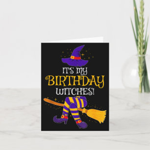 It's My Birthday Witches! Family Matching Costume  Card