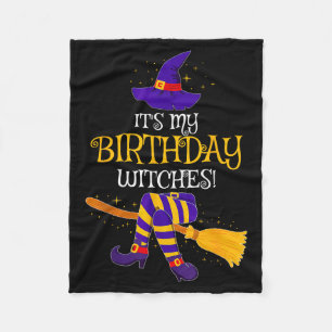 It's My Birthday Witches! Family Matching Costume  Fleece Blanket
