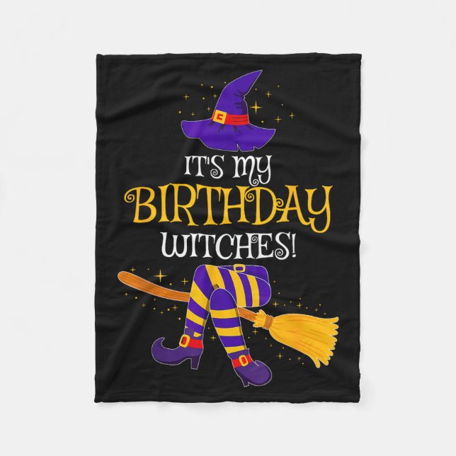 It's My Birthday Witches! Family Matching Costume  Fleece Blanket (Front)