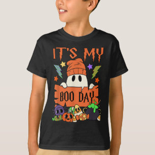 Its My Boo Day Booday Kids Cute Ghost Birthday Gho T-Shirt