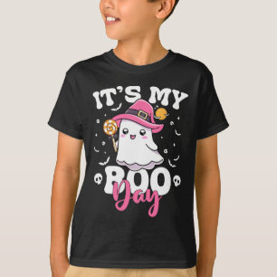 Its My Boo Day Cute Halloween Birthday Ghost Boy G T-Shirt