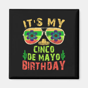 Its My Cinco De Mayo Birthday Funny Birthday Party Magnet