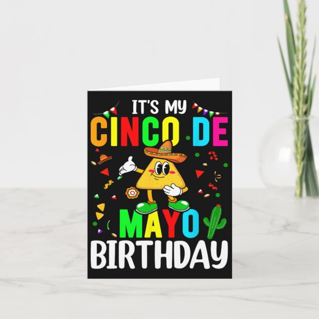 It's My Cinco De Mayo Birthday Funny Cinco De Mayo Card (Front)