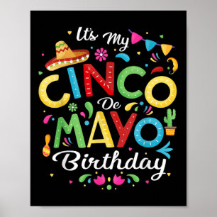 Its My Cinco De Mayo Birthday Funny Cinco De Mayo  Poster