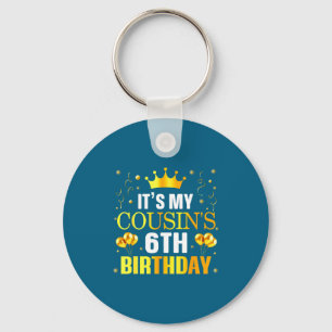 It's my cousin's 6th birthday happy birthday 6 yea key ring