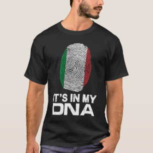 IT'S MY DNA IN flag national pride fingerprint Ita T-Shirt