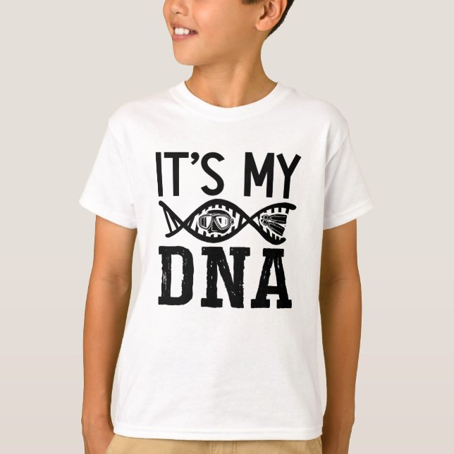 It's My DNA Spearfishing Dive Freediver Freediving T-Shirt (Front)