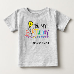Its My First Birthday Baby T-Shirt