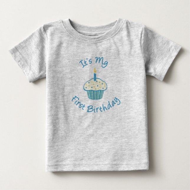 It's My First Birthday Cupcake T-Shirt (Front)