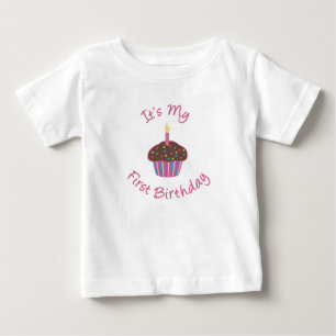 It's My First Birthday Cupcake T-shirt