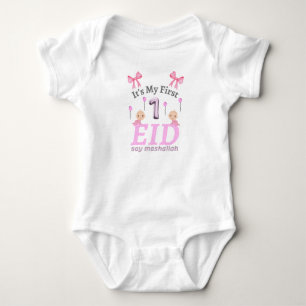 It's My First Eid - say mashallah Baby Bodysuit