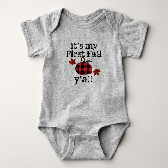 It's My First Fall Y'all Bodysuit (Front)
