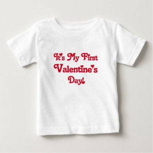 It's My First Valentine's Day Baby T-Shirt