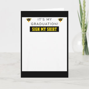 Its My Graduation Cl Of 2026 Graduate Signature Si Card