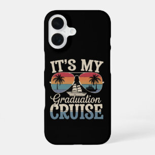 It's My Graduation Cruise Graduate Trip Ship Retro iPhone 16 Case