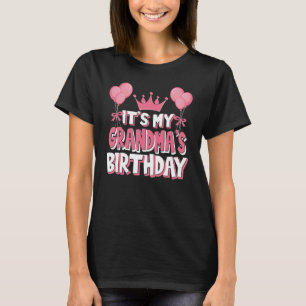 It's My Grandma's Birthday Celebration T-Shirt