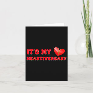 Its My Heartiversary Chd Awareness Hearts Diseases Card