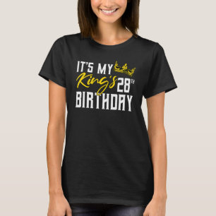 It's My King's 28th Birthday Party Bday Celebratio T-Shirt