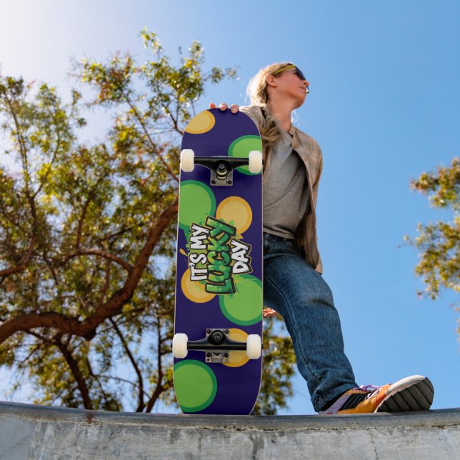 It's My Lucky Day St. Patrick's Day Skateboard (Outdoor 1)